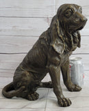 Bloodhound Basset Hound Wrinkly Dog Figure Statue Sculpture 14" x 18"
