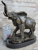 Bronze Metal Elephant Statue Sculpture Figure Figurine 12" x 14"