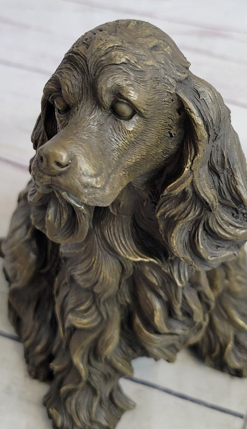 「C. Spaniel - 7081」置物 Bronze Metal Figurine Sculpture Statue of a Dog Cocker Spaniel or King