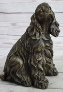 Bronze Metal Figurine Sculpture Statue of a Dog Cocker Spaniel or King Charles Cavalier