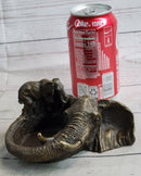 Bronze Metal Elephant Ashtray Dish Original Handmade Art by Milo