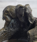Bronze Metal Elephant Ashtray Dish Original Handmade Art by Milo