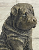 Shar Pei Puppy Dog Bronze Metal Sculpture Figurine Signed Original Art