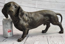 Dachshund Weiner Dog Bronze Metal Figure Figurine Sculpture Statue Decor Original Art 9" x 17"