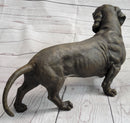 Dachshund Weiner Dog Bronze Metal Figure Figurine Sculpture Statue Decor Original Art 9" x 17"