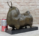 Large Dark Brown Patina Fighting Bull Modern Art by Botero Bronze Sculpture S