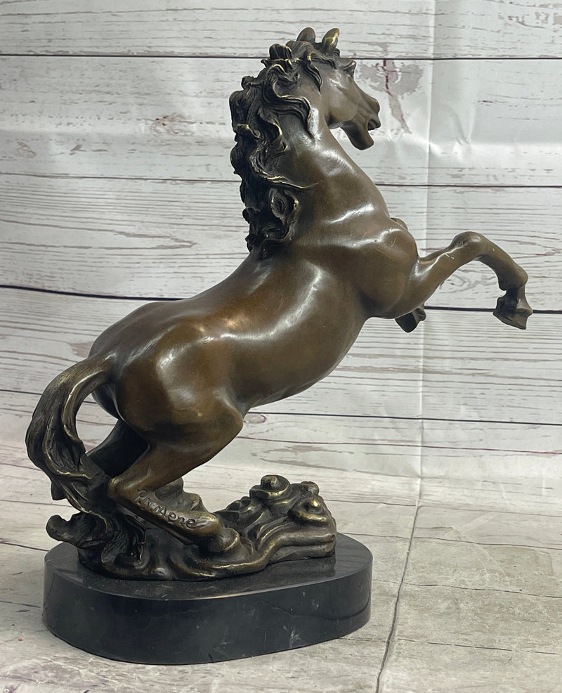 Cheapest BRONZE STATUETTE ON MARBLE BASE*** EQUESTERIANS ***