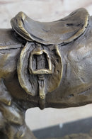Friendship between Horse & Dog Bronze Statue Sculpture Equestrian Decor