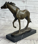 Large Arabian Horse Bronze Sculpture Statue By Williams Figurine Figure Decor