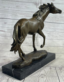 Large Arabian Horse Bronze Sculpture Statue By Williams Figurine Figure Decor