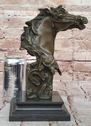 Bronze Horse Head Sculpture Stallion Bust Equestrian Original Milo