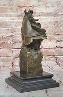 Bronze Horse Head Sculpture Stallion Bust Equestrian Original Milo