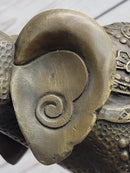 Decorative Indian Elephant Bronze Figure Statue Sculpture Hindu Design Handmade Art