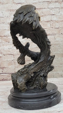 Hand Made Original Milo Eagle Falcon Head Genuine Bronze Sculpture Statue