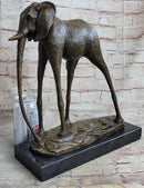 Hot Cast Bronze Metal Elephant Sculpture Statue Figure after Salvador Dali on Marble Base