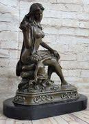 A FRENCH BRONZE MOTHER AND CHILD DEPICTING `CLOTILDE DE SURVILLE` BY GAUTHERIN
