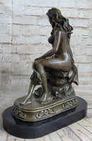 A FRENCH BRONZE MOTHER AND CHILD DEPICTING `CLOTILDE DE SURVILLE` BY GAUTHERIN