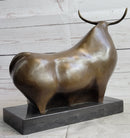 Abstract Modern Art Classic Botero Bull Handcrafted Bronze Sculpture Figurine