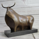 Abstract Modern Art Classic Botero Bull Handcrafted Bronze Sculpture Figurine