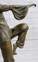 Bronze Marble Base Statue Dancer Vintage Theatre Signed Chiparus Drama Opera Art