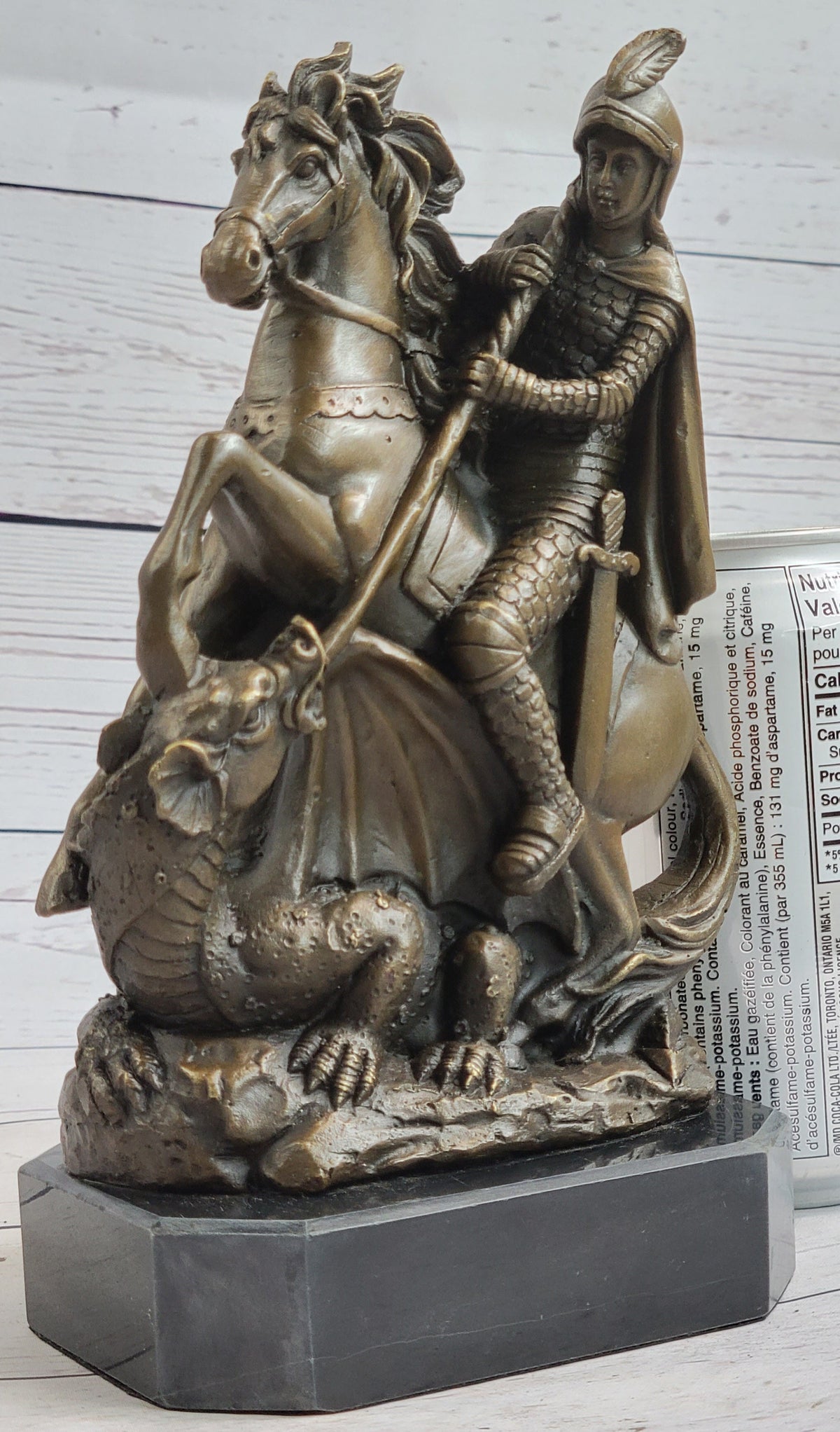 Jean Baptiste Carpeaux Saint George & Dragon Bronze Mythical Sculpture