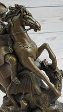 Jean Baptiste Carpeaux Saint George & Dragon Bronze Mythical Sculpture
