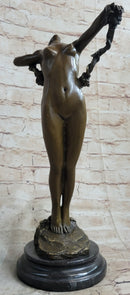 Harriet Frishmuth Nude Beauty Stretching Bronze Sculpture Art Nouveau Decor Art