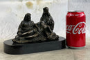 La Pieta Jesus Christ Paul & Mary Bronze Statue Sculpture Figure Christianity 6" x 8"