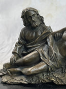 La Pieta Jesus Christ Paul & Mary Bronze Statue Sculpture Figure Christianity 6" x 8"