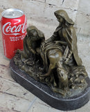 The Lamentation of Christ Jesus With Virgin Mary & Saint Mary Magdalene Bronze