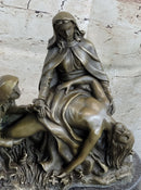 The Lamentation of Christ Jesus With Virgin Mary & Saint Mary Magdalene Bronze