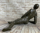 Signed Tribute to Dali Lady With Zodiac Outfit Bronze Sculpture Statue Figurine