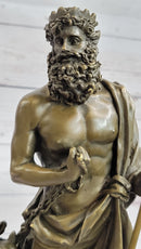 Hades Pluto with Cerberus Bronze Sculpture Greek Mythology Art