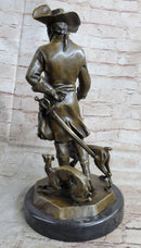 Frederick the Great of Prussia w/ Dogs Bronze Statue Sculpture Figure Kaesbach 16" x 8.5"