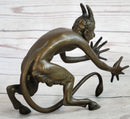 Greek Satyr Chasing Nymph Bronze Figurine Sculpture Demon Horny Devil Satan 5" x 7"