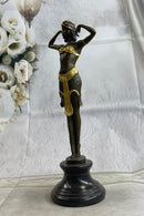 Art Nouveau Collector Collectible Semi Nude Dancer By Chiparus Bronze Sculpture