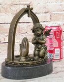 Solid Praying Baby Angel Bronze Sculpture Religious Statue Gift Idea Deal