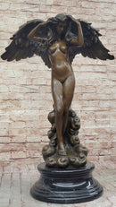 Descending Night by Adolph Weinman Bronze Angel Statue Sculpture Figure 27" x 18"