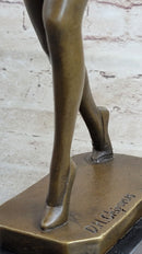 Hand Made by Lost Wax Semi Nude Chiparus Dancer Bronze Sculpture Figurine