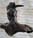 Native American Indian Mohawk Archer Bronze Bust Sculpture Statue Mario Nick 29" x 23"
