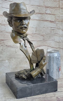 Doc Holiday Playing Cards Gambling Wild West OK Corral Bronze Statue Sculpture Figure