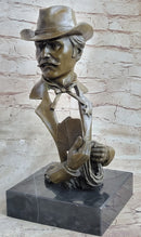 Doc Holiday Playing Cards Gambling Wild West OK Corral Bronze Statue Sculpture Figure
