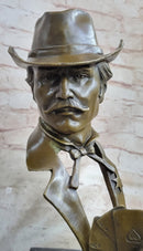 Doc Holiday Playing Cards Gambling Wild West OK Corral Bronze Statue Sculpture Figure