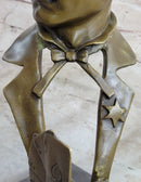 Doc Holiday Playing Cards Gambling Wild West OK Corral Bronze Statue Sculpture Figure