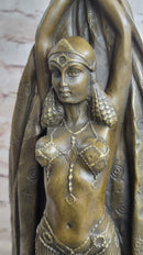 Signed Chiparus Dancer Art Deco Bronze Sculpture Statue Russian Ballet