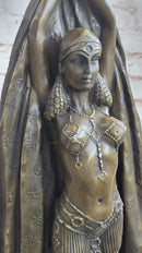 Signed Chiparus Dancer Art Deco Bronze Sculpture Statue Russian Ballet