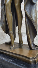 Signed Chiparus Dancer Art Deco Bronze Sculpture Statue Russian Ballet
