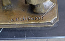 Signed Chiparus Dancer Art Deco Bronze Sculpture Statue Russian Ballet