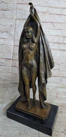 Signed Chiparus Dancer Art Deco Bronze Sculpture Statue Russian Ballet