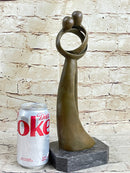 Signed Original Rare Milo Abstract Modern Art Kissing Couple Bronze Sculpture